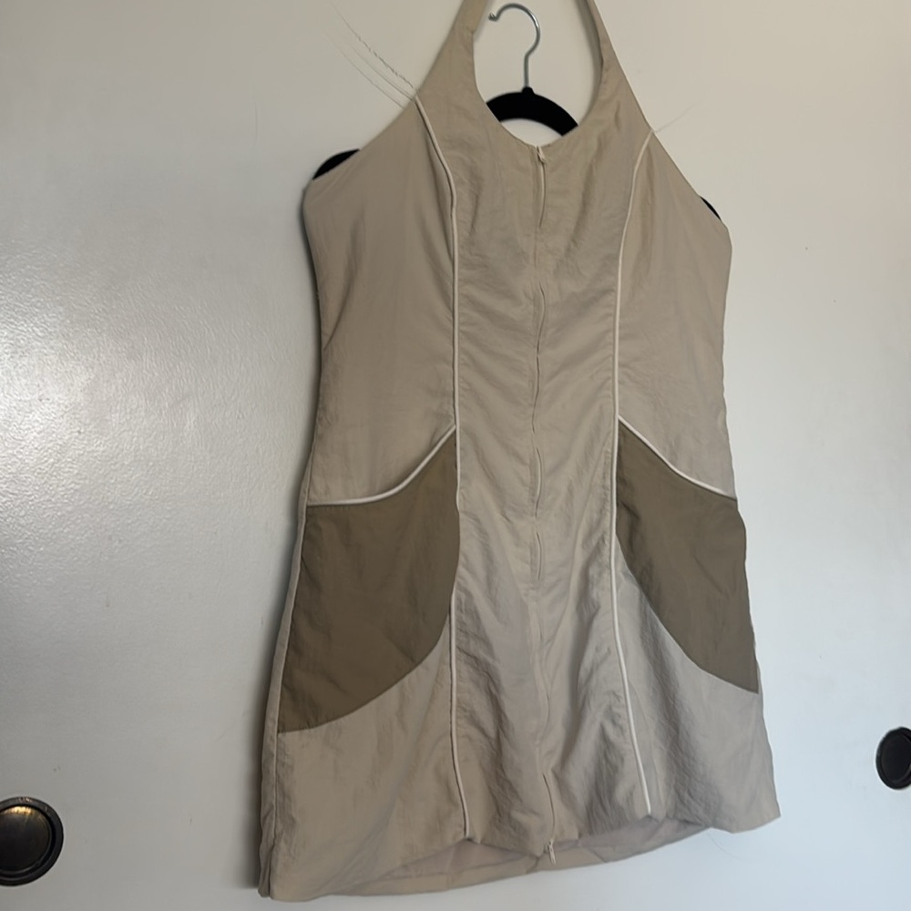 Cider Cream Halter Dress - Picture 2 of 7